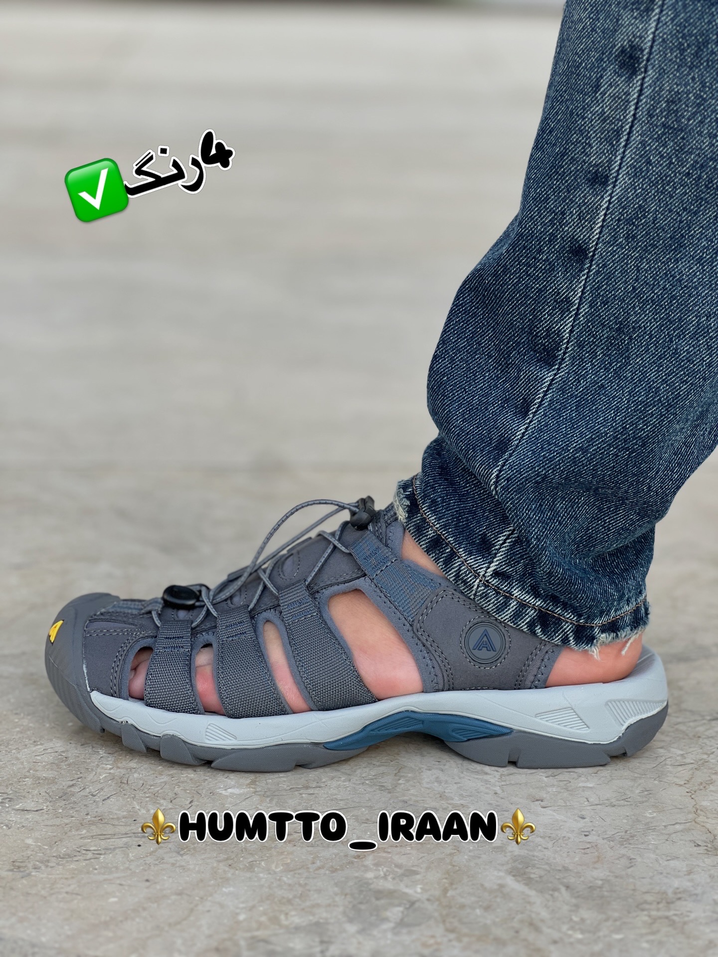 صندل مردانه هامتو کد 710445A-19